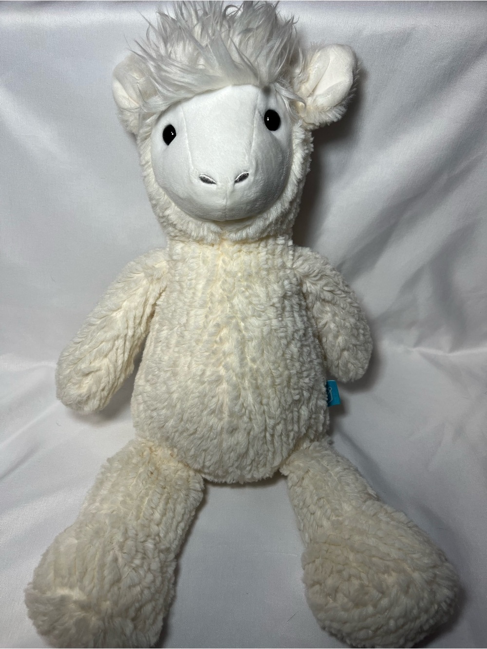 Manhattan Toy Adorables Lou Llama Plush 15” Cream White 2017 Stuffed Animal